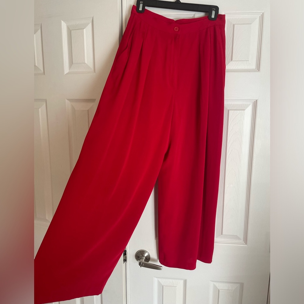 Anne Klein Red Trouser